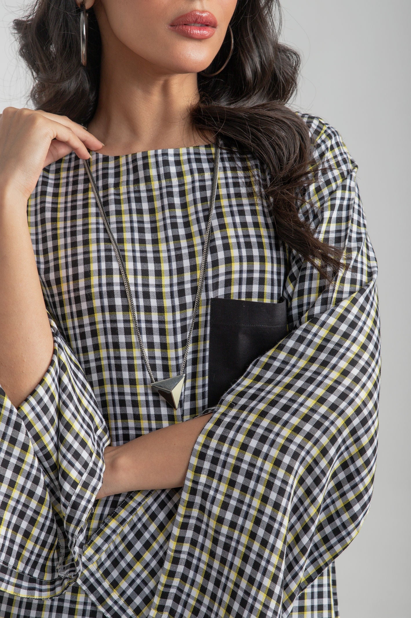 Checkered Co-ord with a pocket - 9figure