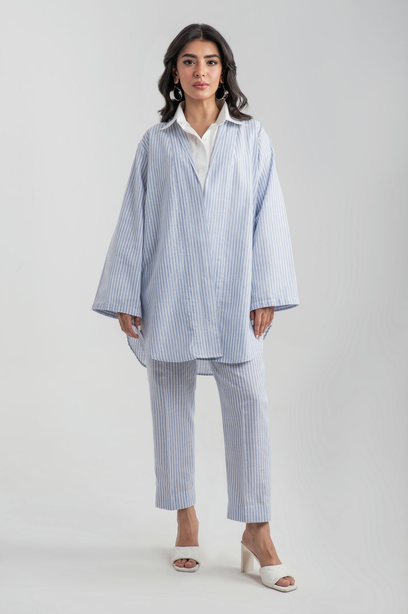 V neck Sky Co-ord set - 9figure