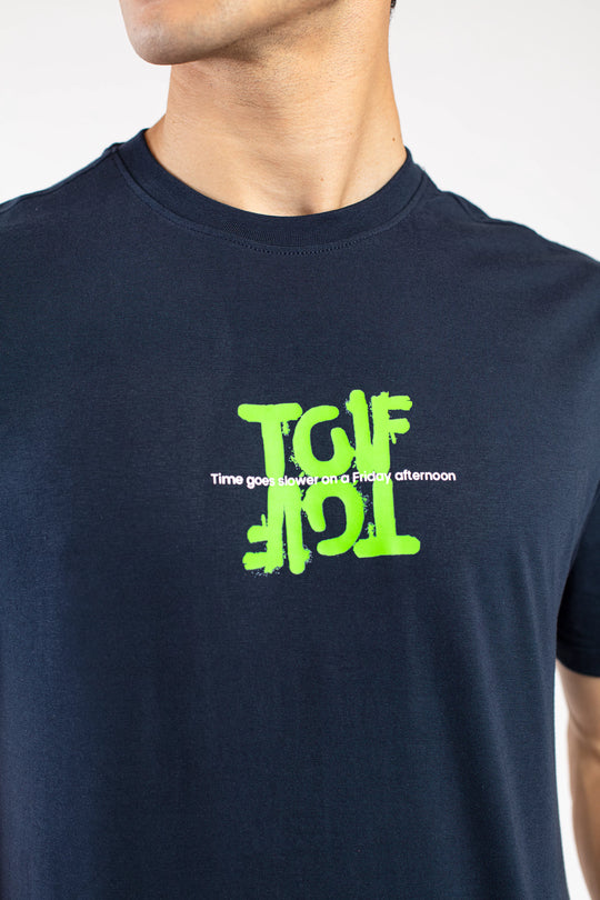 Texted Graphic T-Shirt - 9figure