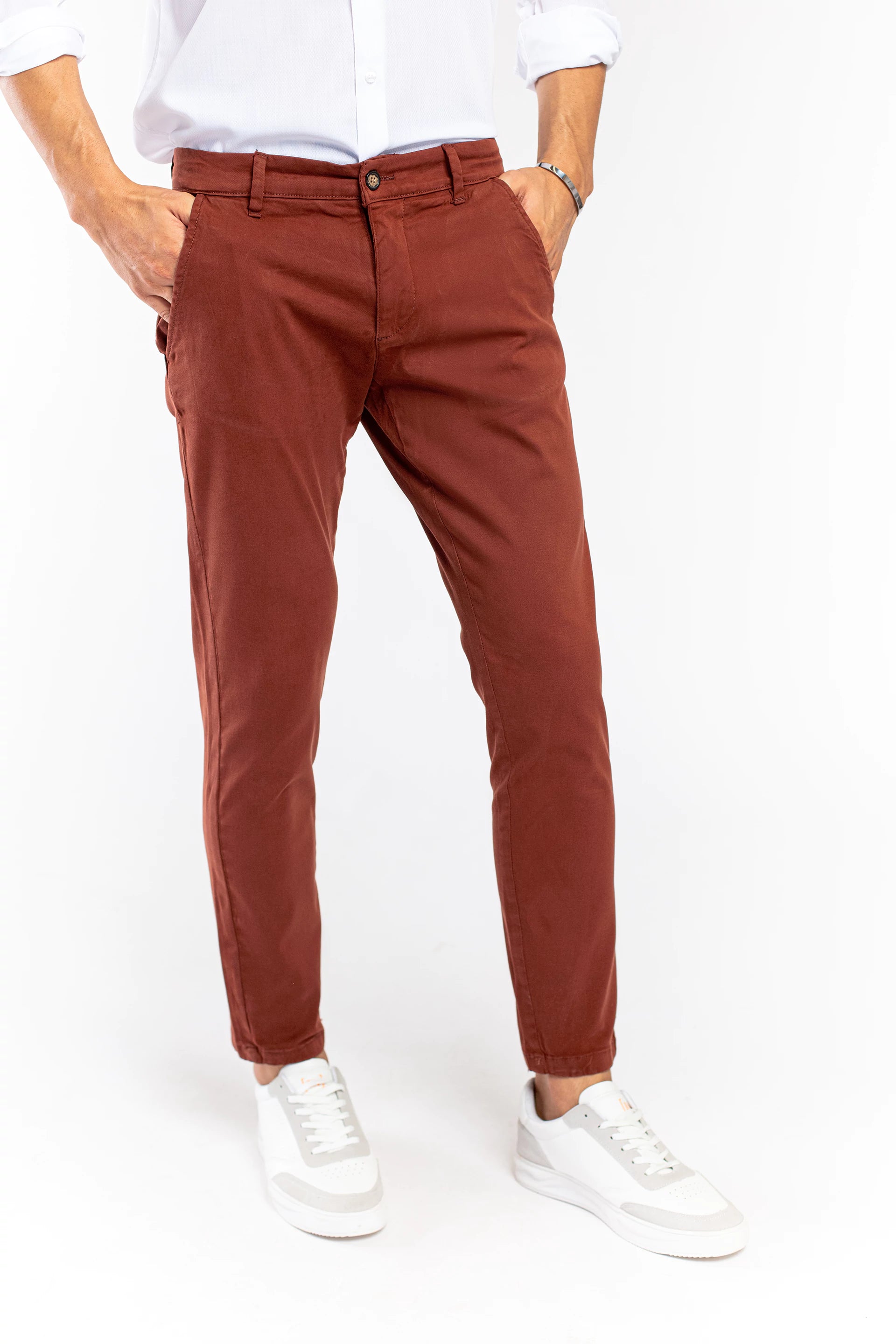 Basic Maroon Chinos - 9figure