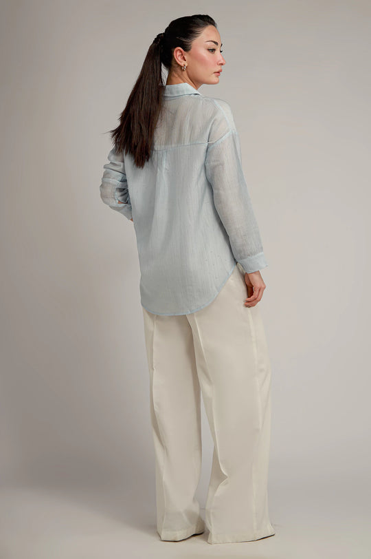 Button Down Textured Shirt