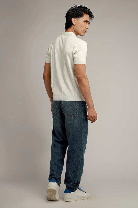 Johnny Collar Textured Polo