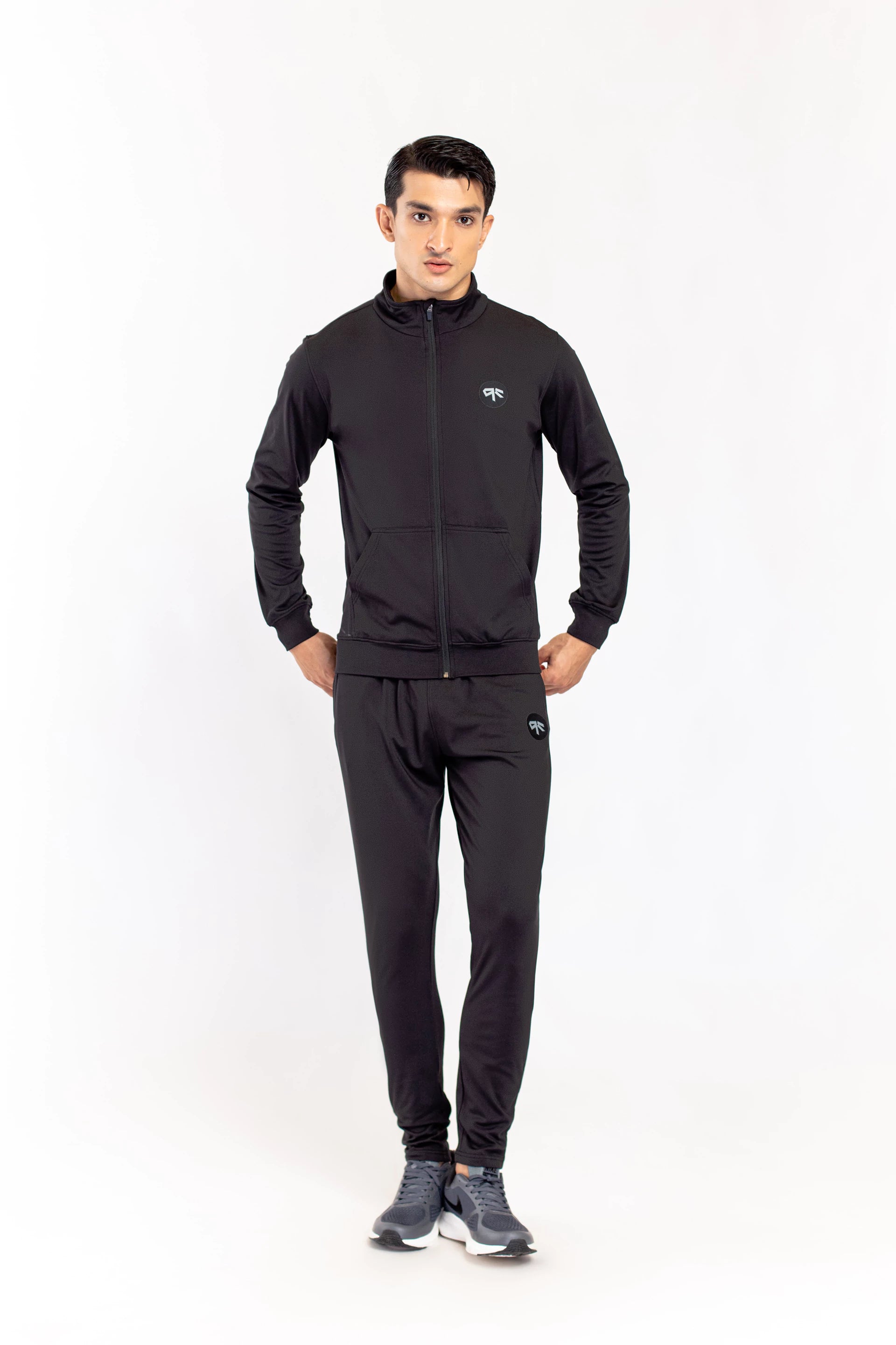 Black Active Wear Track Suit - 9figure
