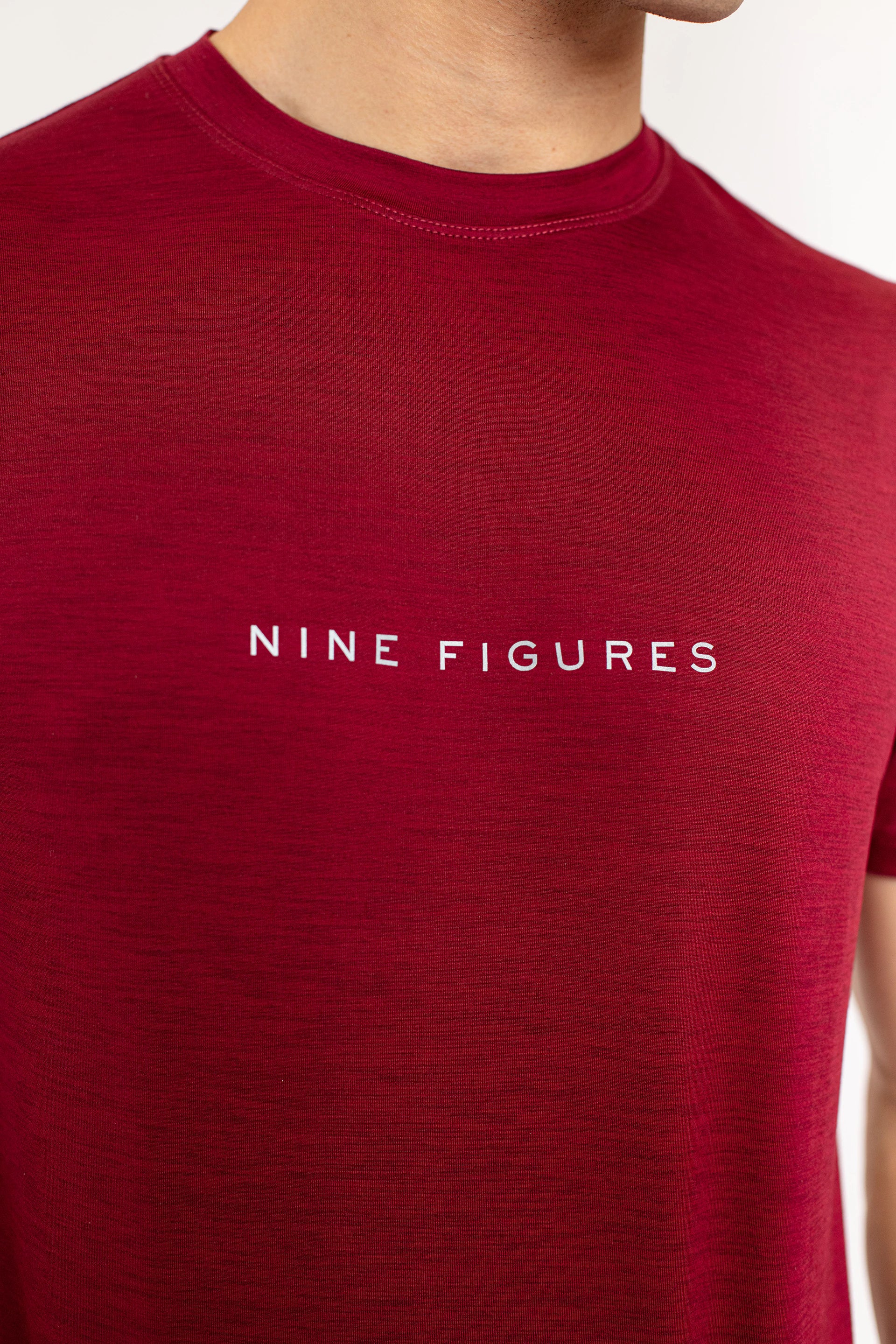 Maroon Melange T-Shirt - 9figure