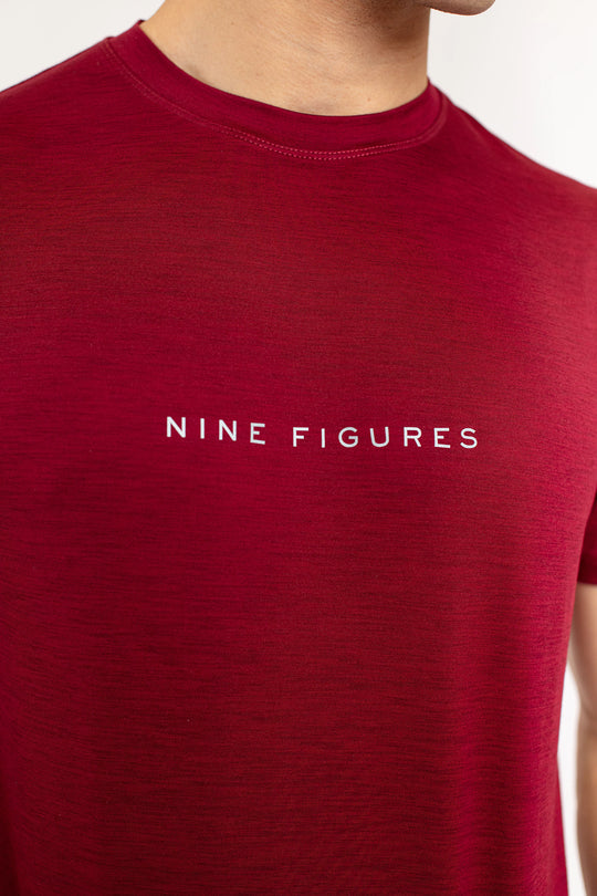 Maroon Melange T-Shirt - 9figure