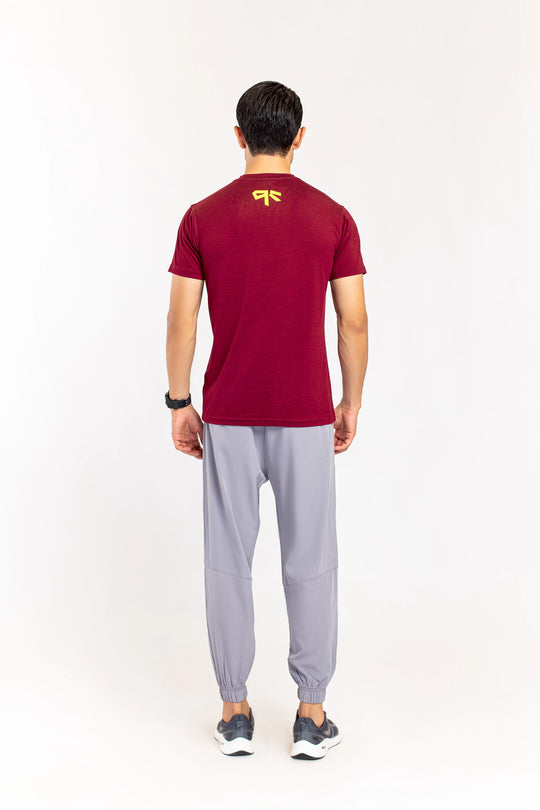 Maroon Melange T-Shirt - 9figure