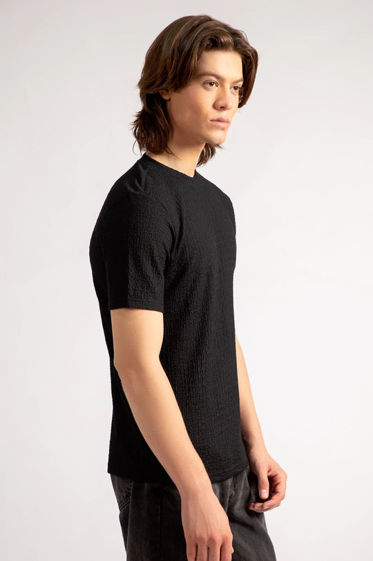 Basic Textured T-Shirt