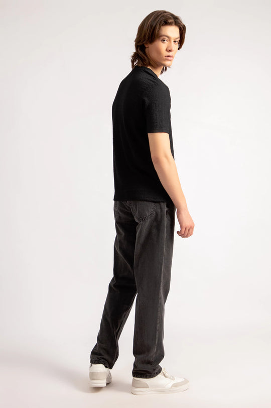 Basic Textured T-Shirt