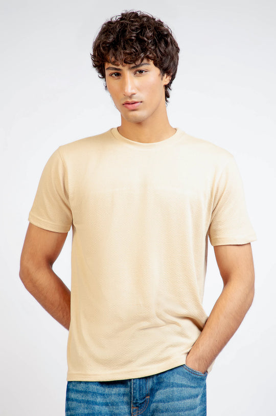 Basic Textured T-Shirt