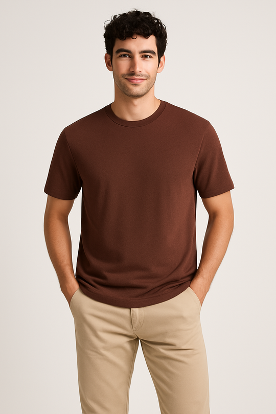 Basic Textured T-Shirt