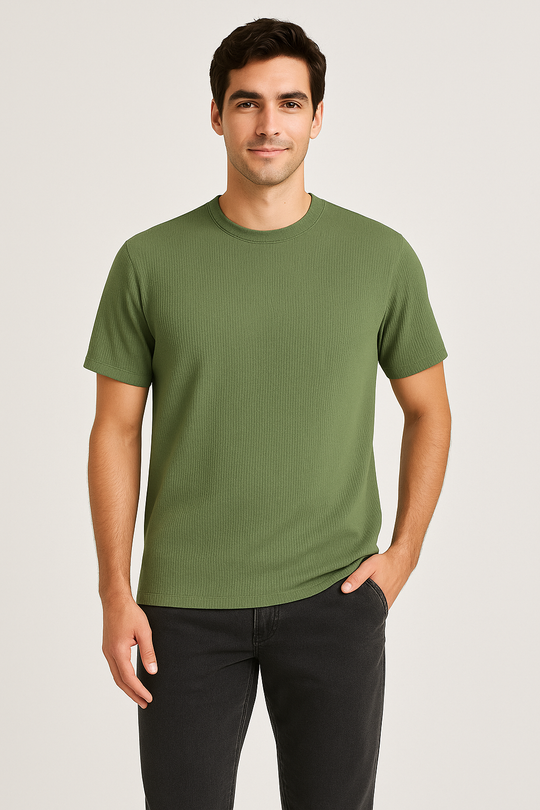 Basic Textured T-Shirt