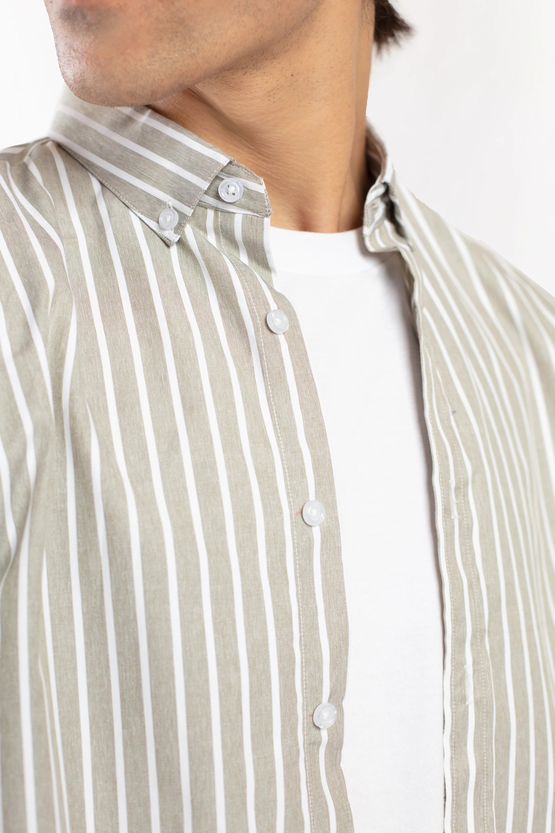 Button Down Striped Shirt - 9figure