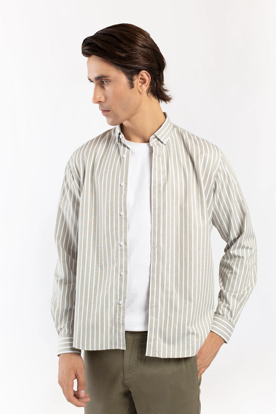 Button Down Striped Shirt - 9figure