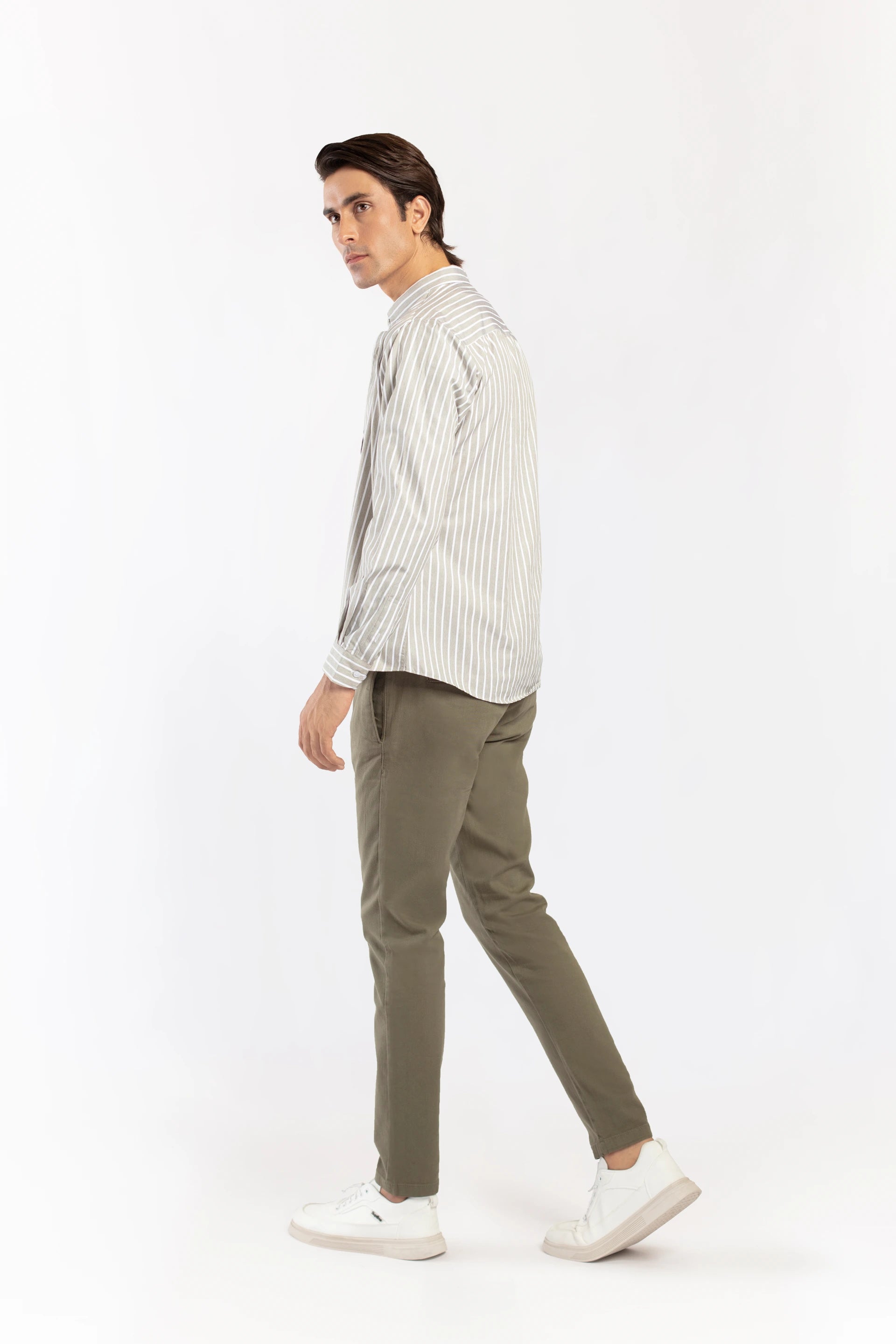 Button Down Striped Shirt - 9figure