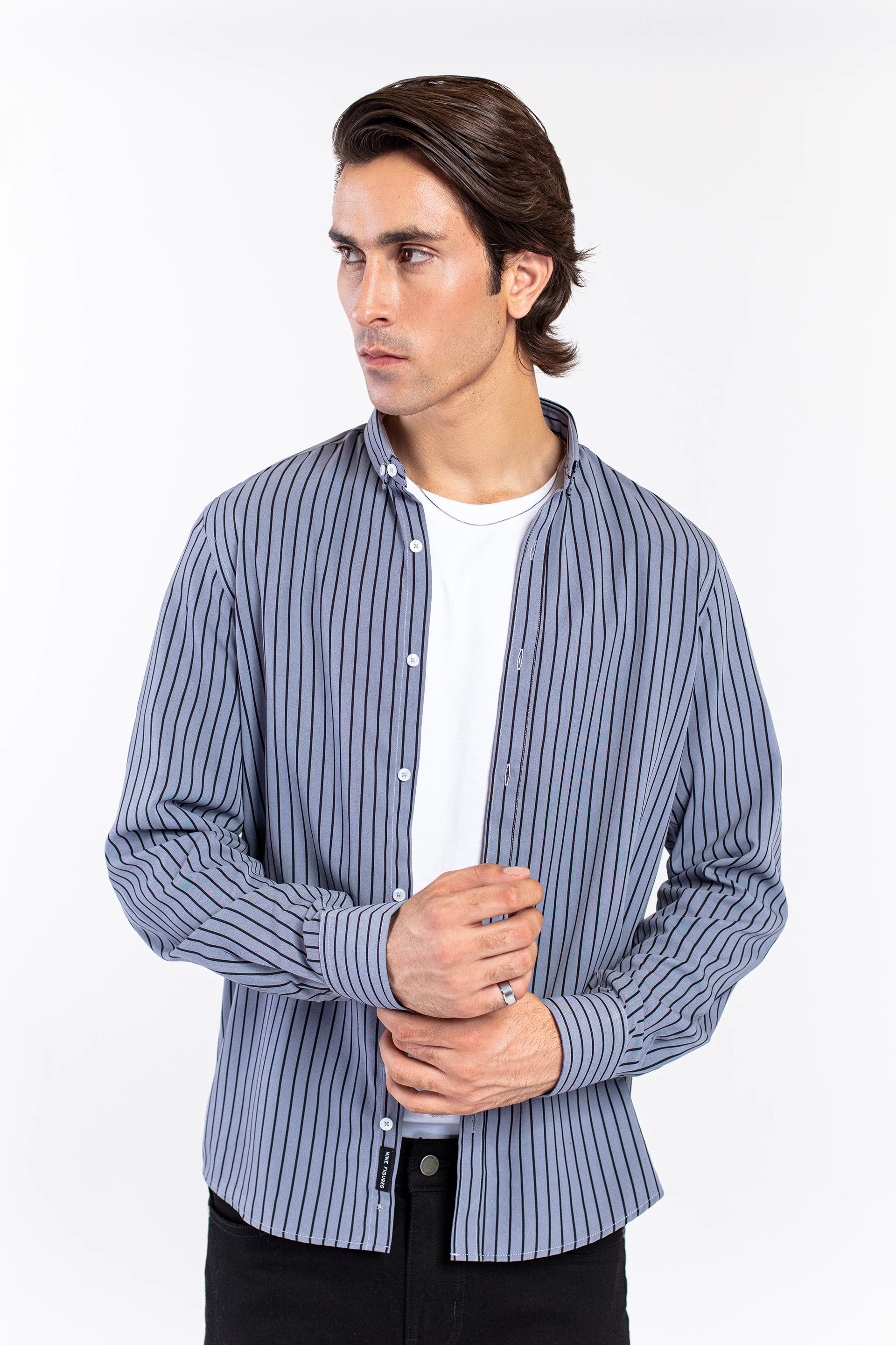 Button Down Striped Shirt - 9figure