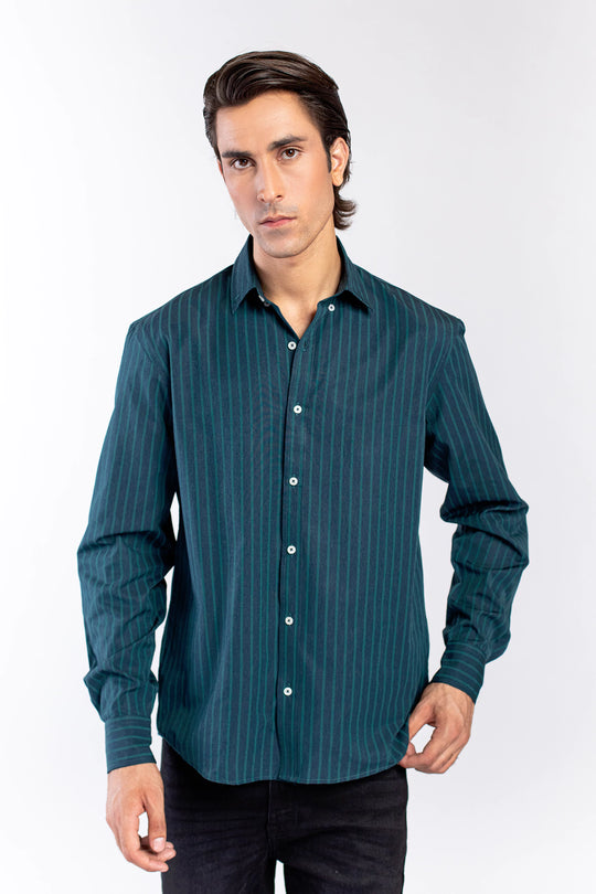 Button Down Striped Shirt - 9figure