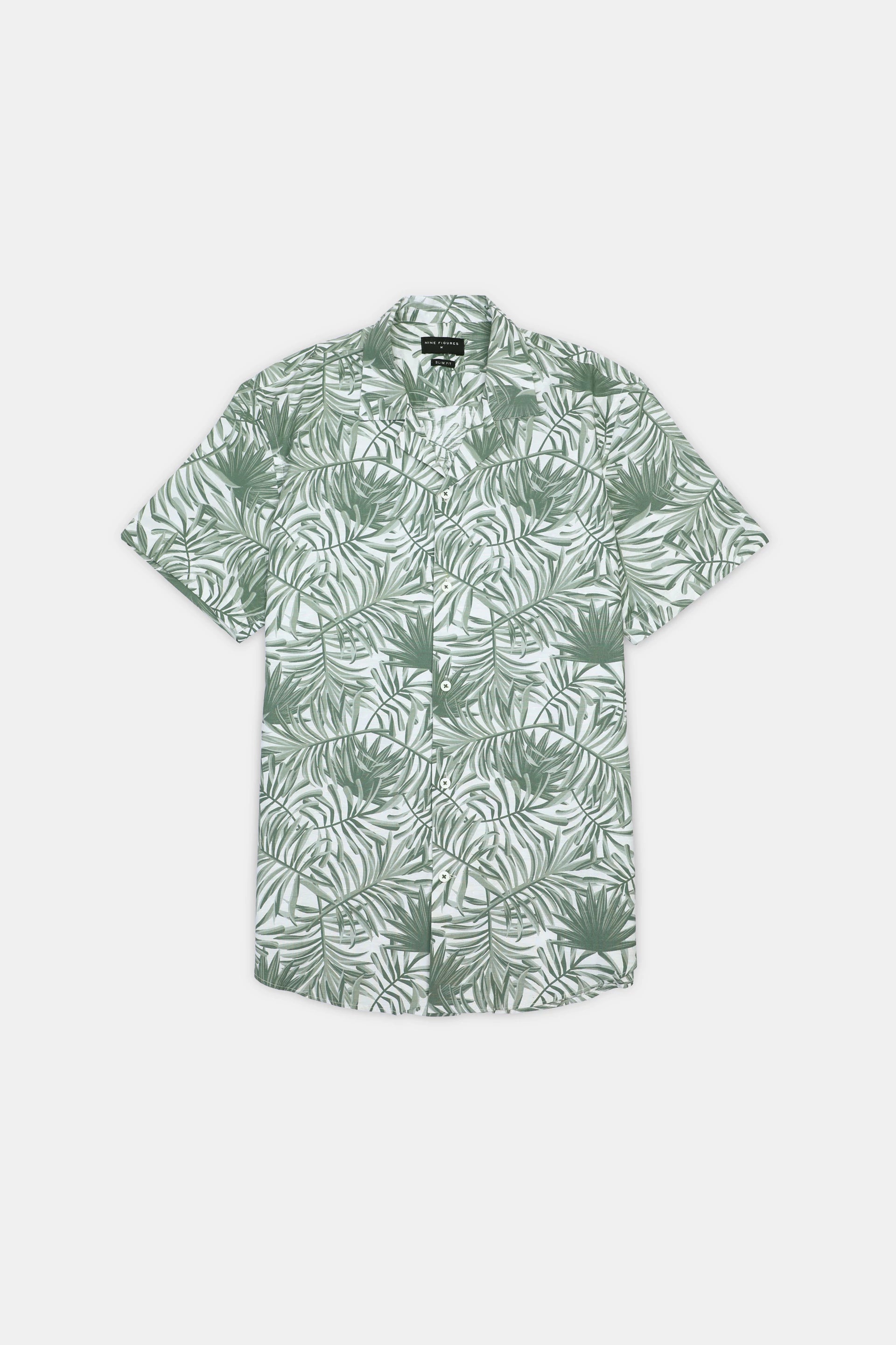 Cuban Collar Printed Shirt - 9figure
