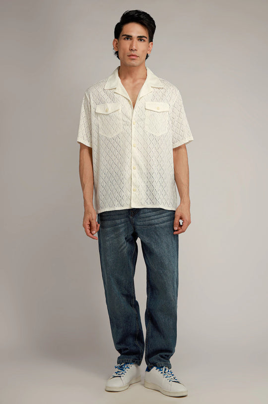 Cuban Collar Knitted shirt