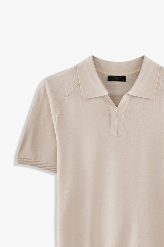 Johnny Collar Reglan Sleeve Polo