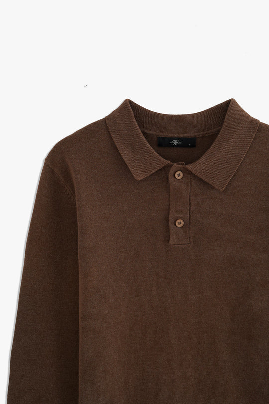 Basic Sweater With Button Placket