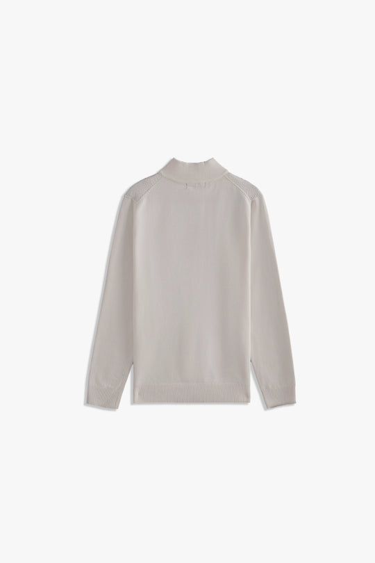 Mock Neck Textured Sweater