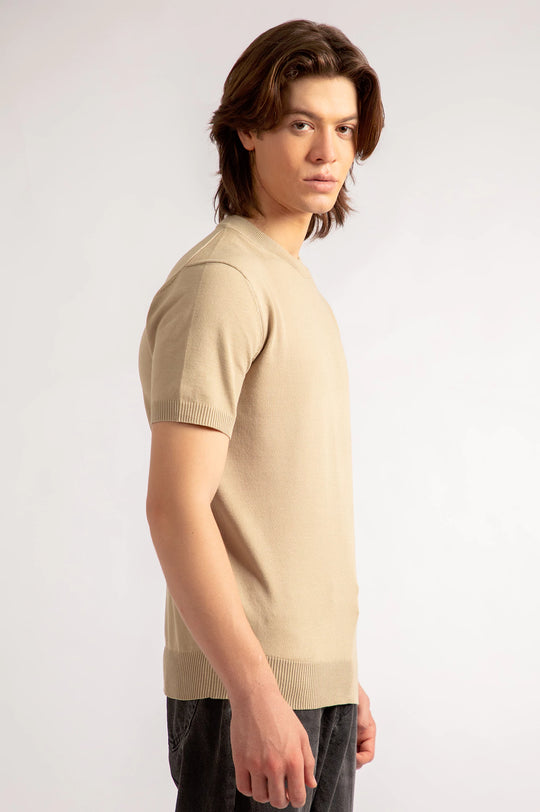 Basic Knitted T-Shirt
