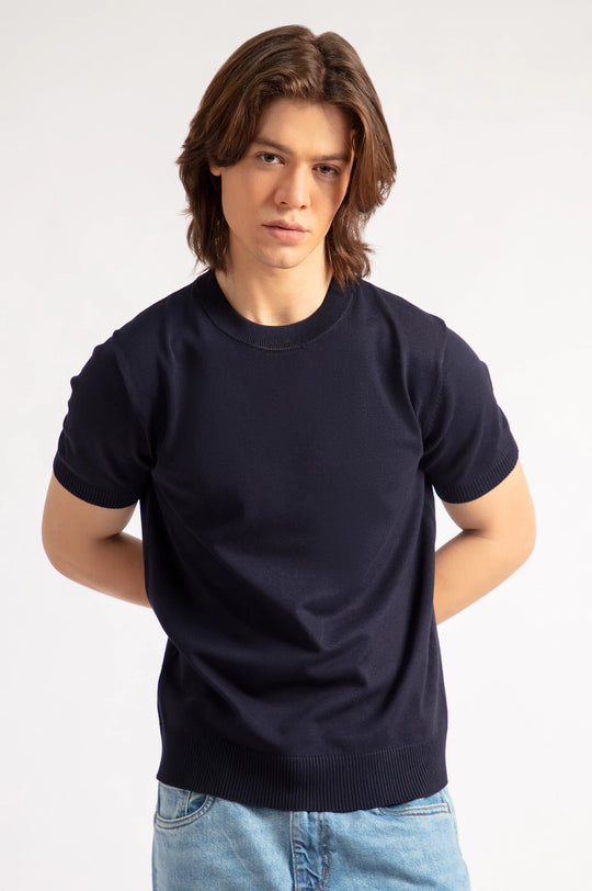Basic Knitted T-Shirt