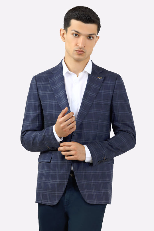 Navy Blue Men Blazer
