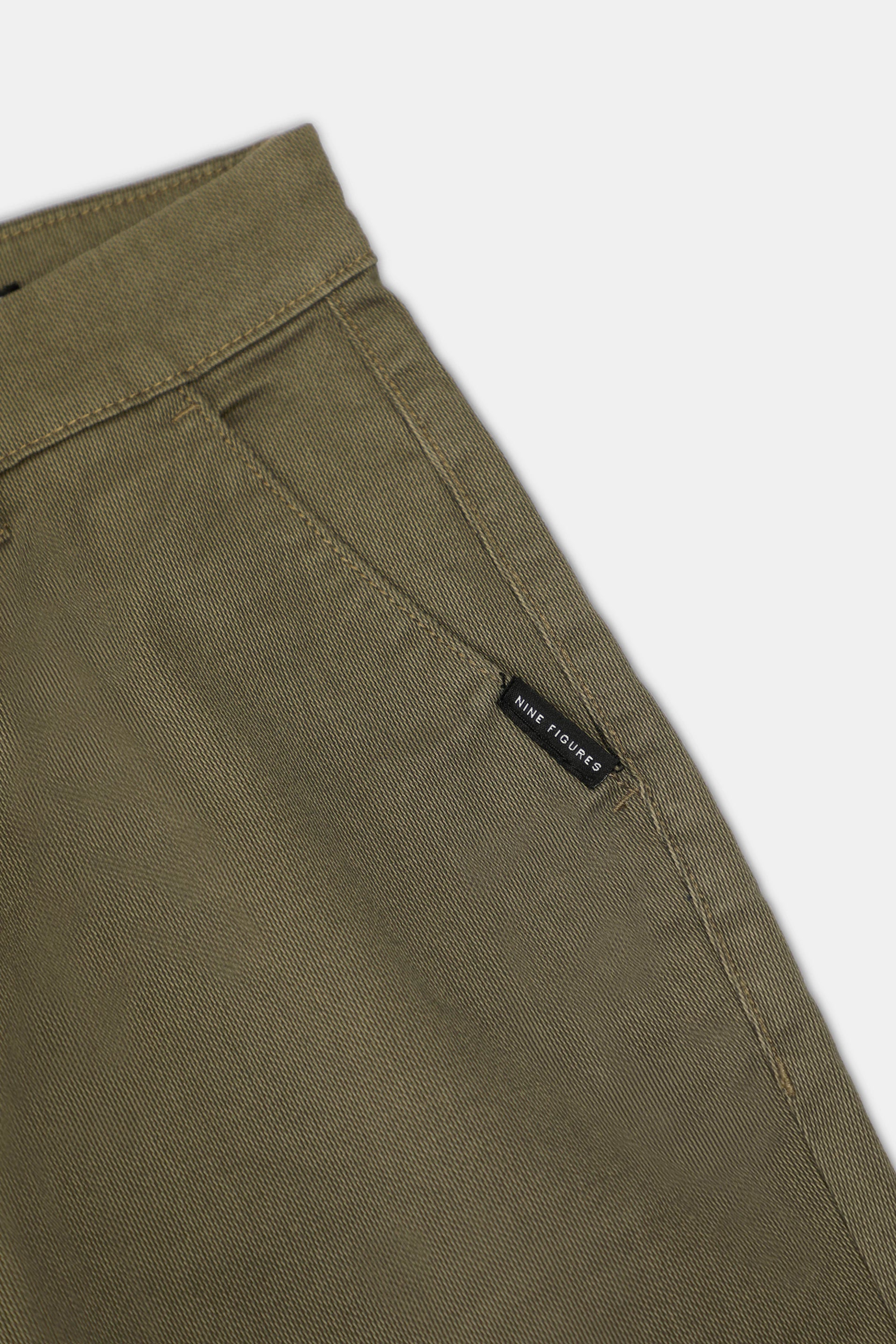 Printed Olive Chinos - 9figure
