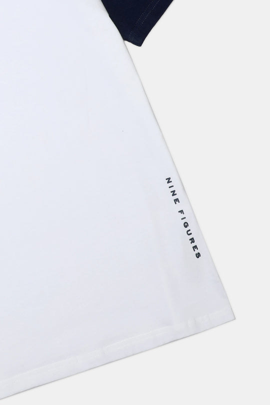 Printed Reglan Sleeve T-Shirt