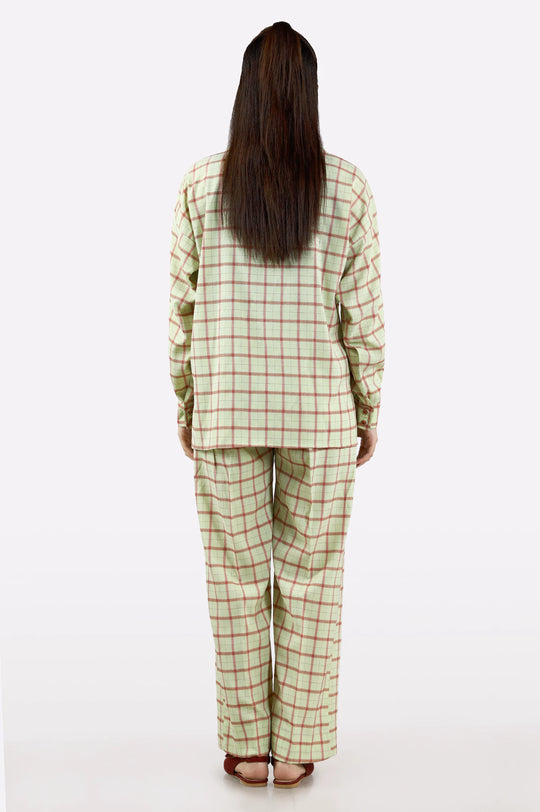 Relaxed Fit Checkered Co-ord Set