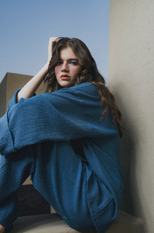 V-Neck Button Down Co-ord Set