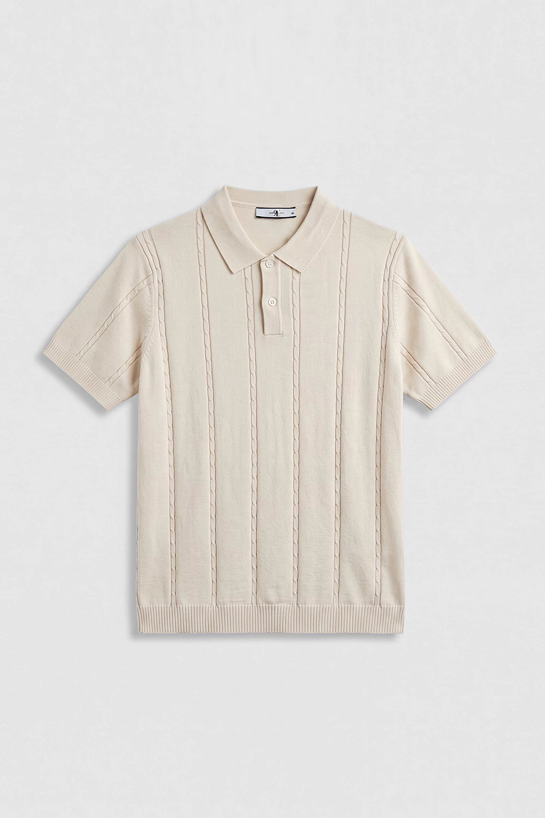 Button Textured Polo