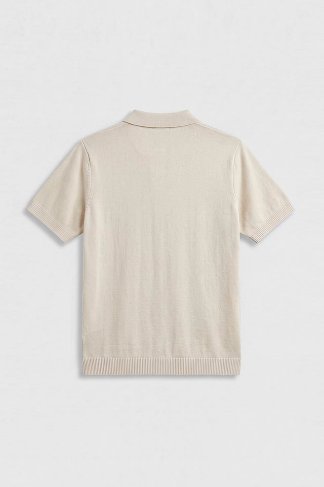Button Textured Polo