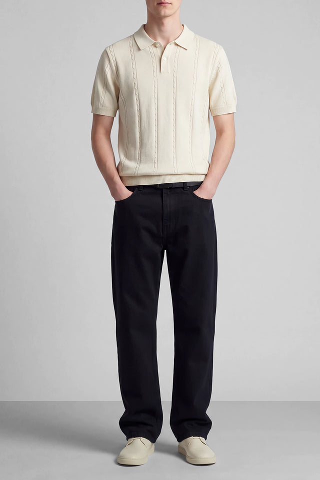 Button Textured Polo