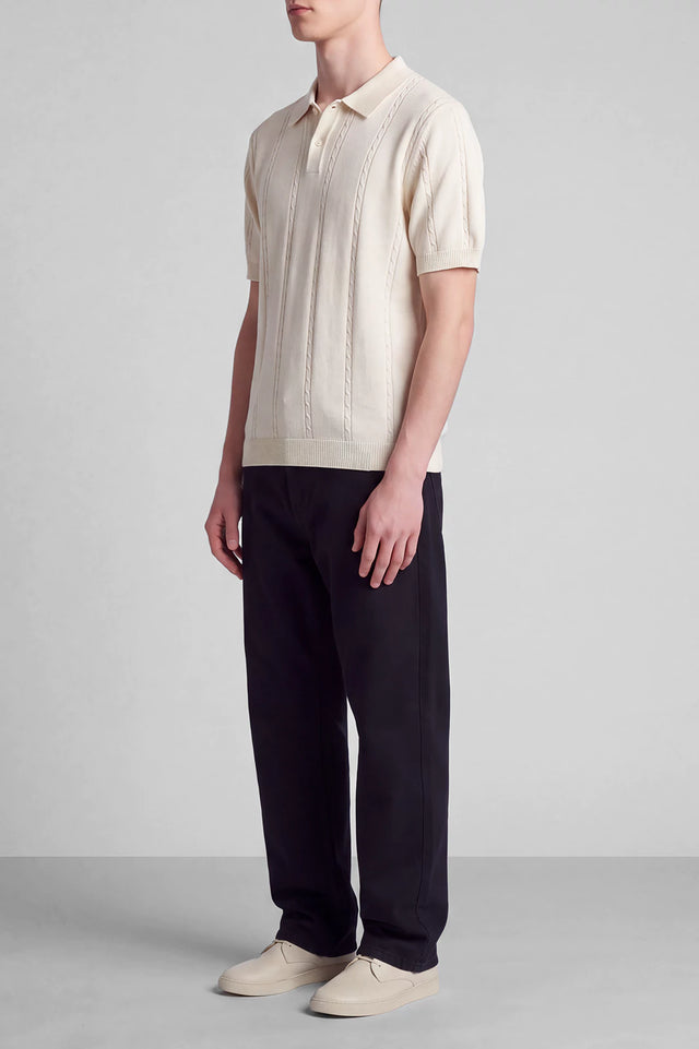 Button Textured Polo