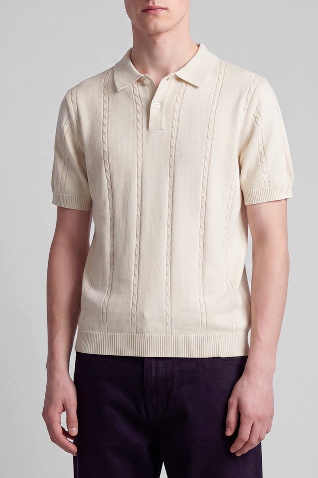 Button Textured Polo
