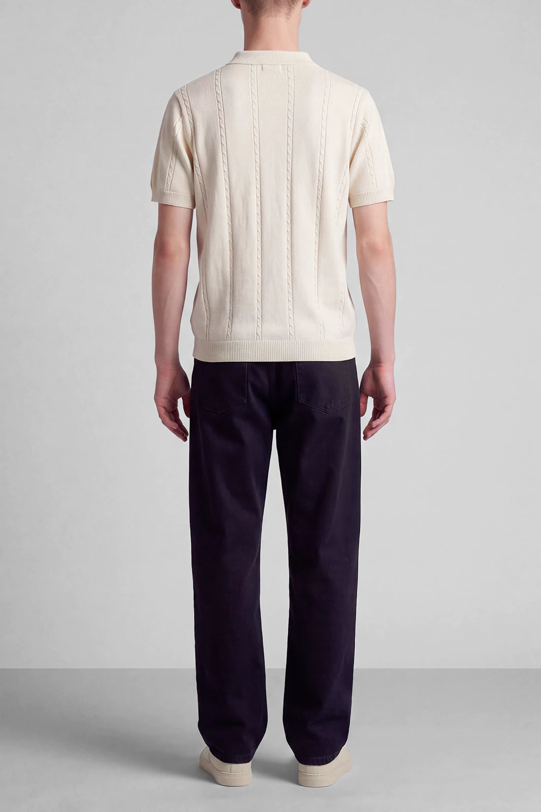 Button Textured Polo