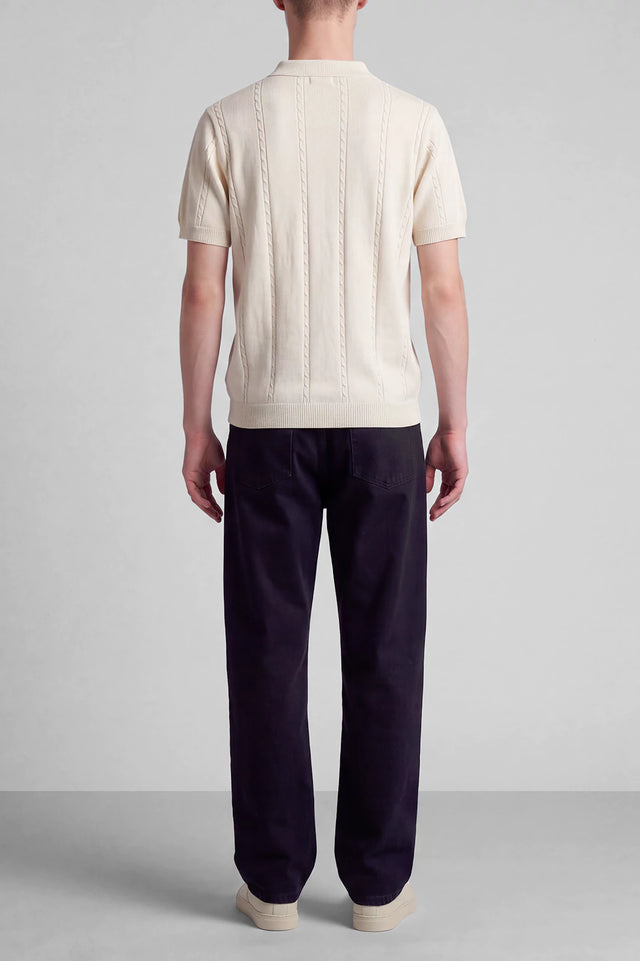 Button Textured Polo