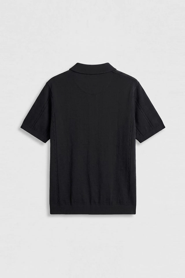 Button Textured Polo