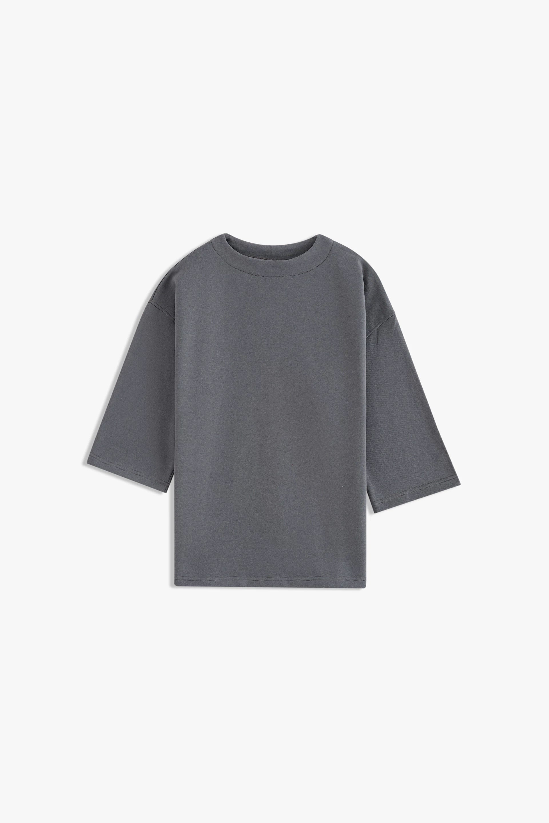 Mock Neck Loose Fit Top