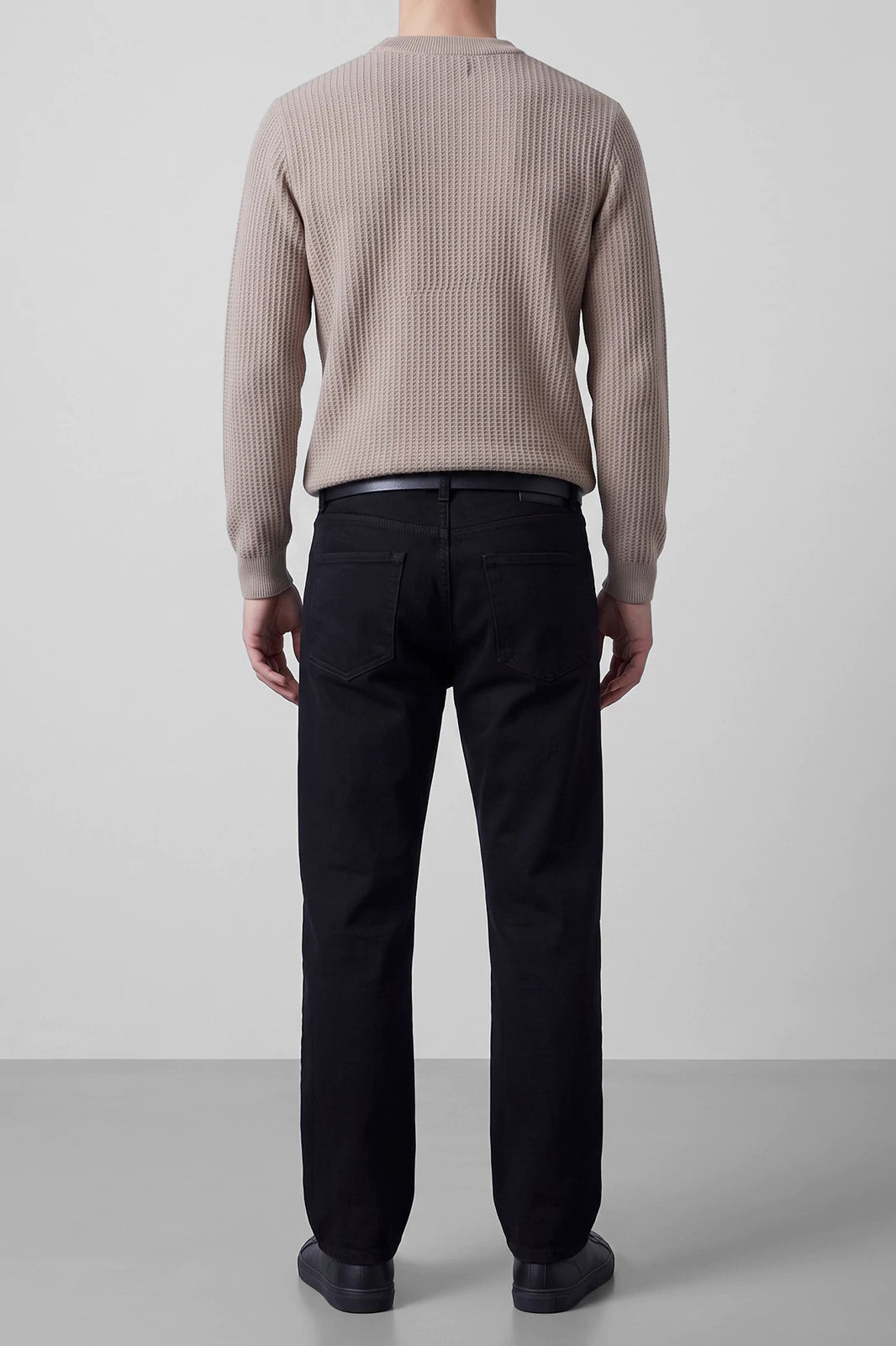 Crew Neck Textured Sweater