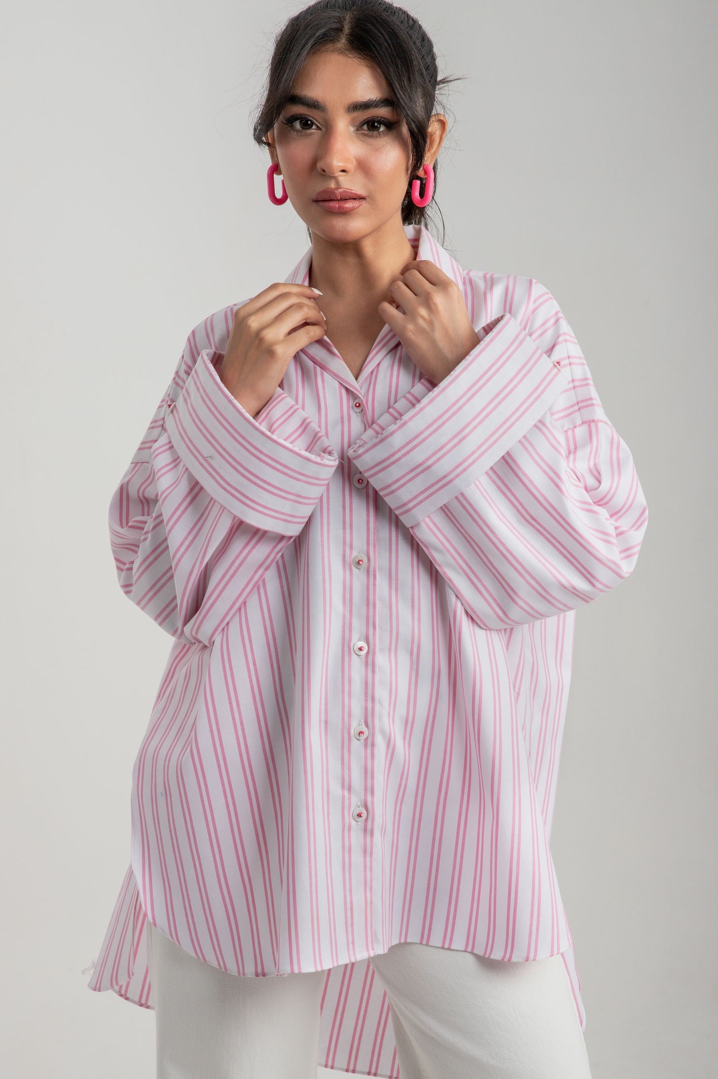 Striped Oversized Button up - 9figure