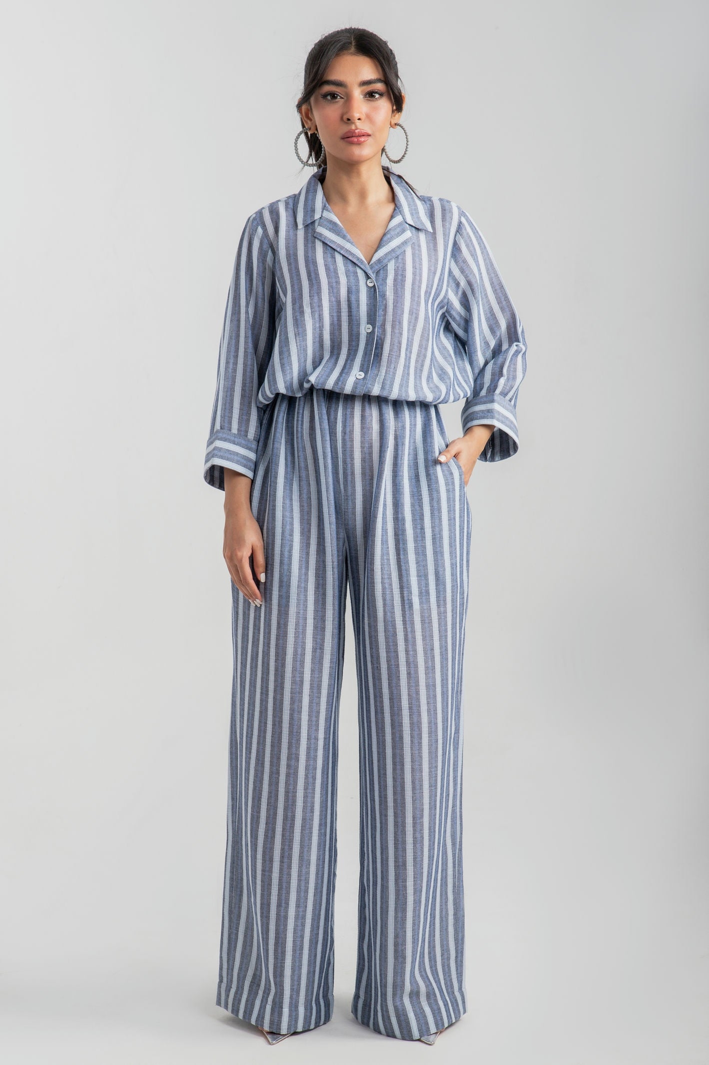 Relaxed Striped Jumpsuit