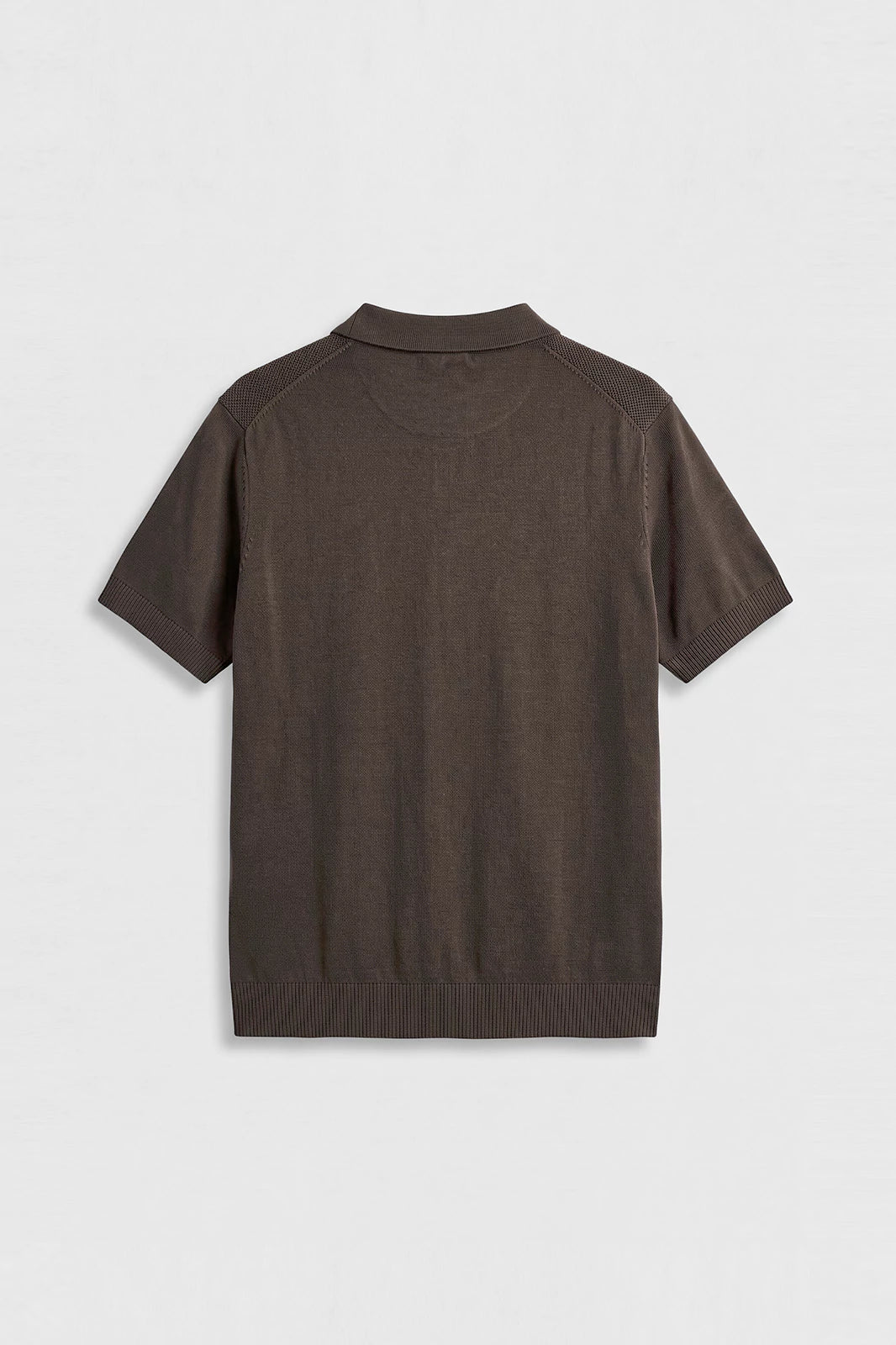 Zipper Textured Polo