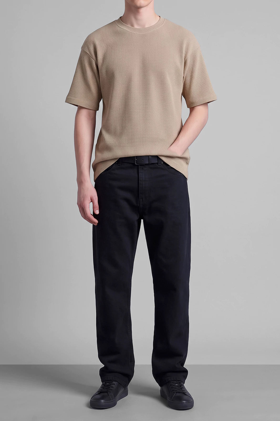 Crew Neck Textured T-Shirt