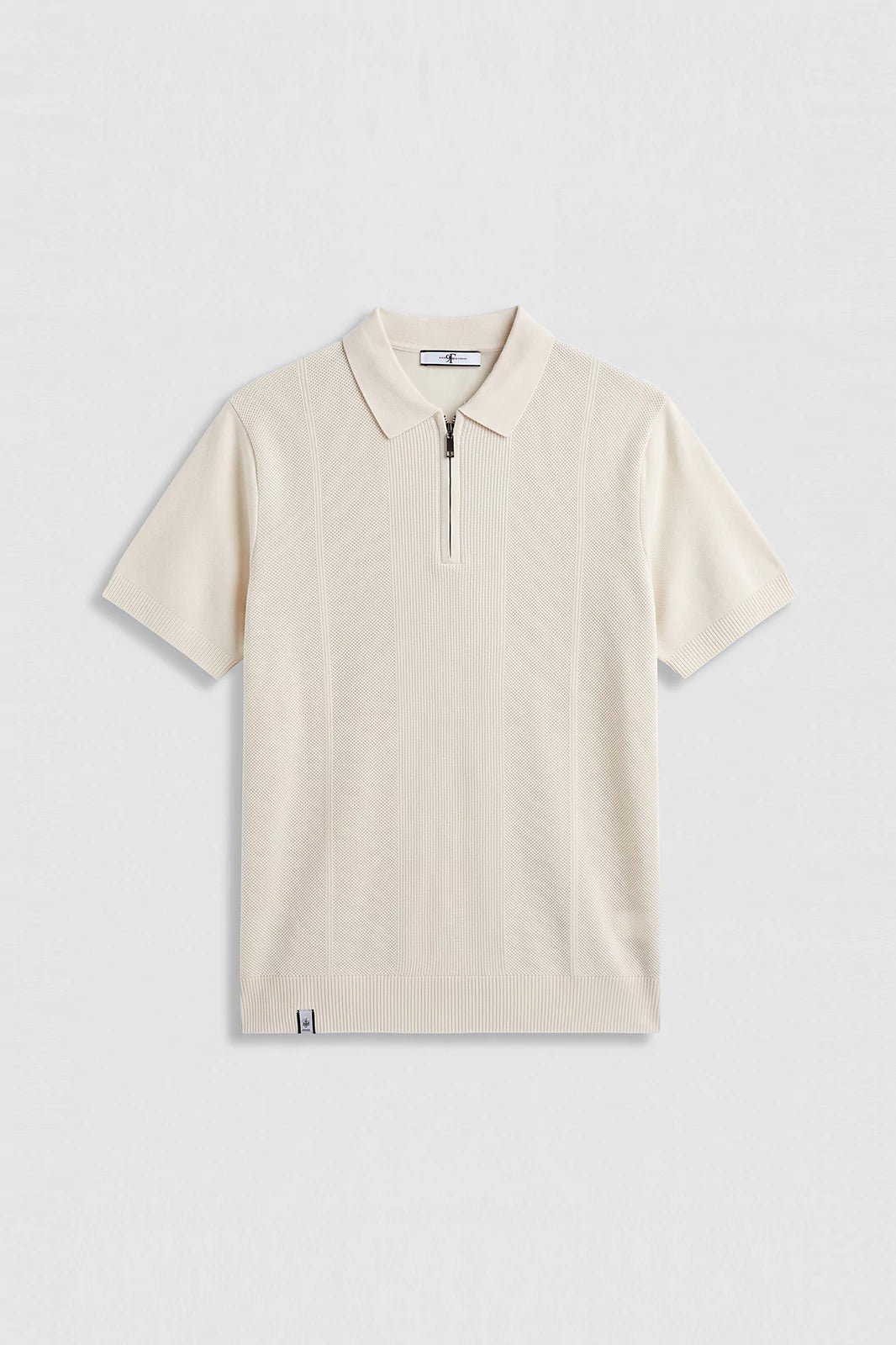 Zipper Textured Polo