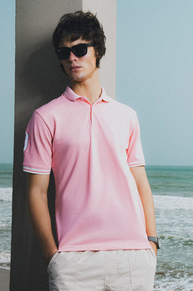 Jacquard Collar Polo