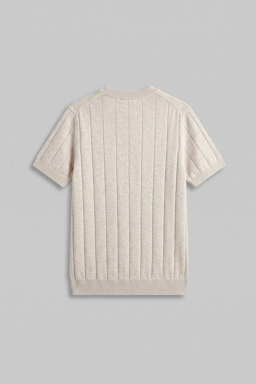 Crew Neck Textured T Shirt