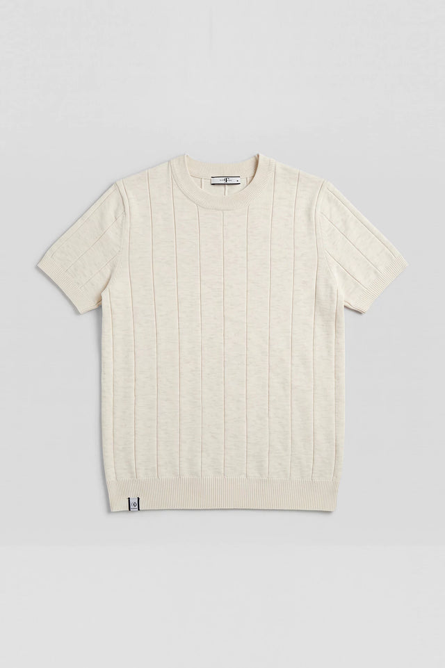 Crew Neck Textured T Shirt